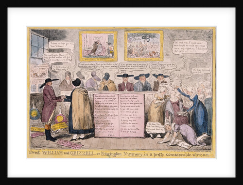 Quaker Uproar, London by Isaac Robert Cruikshank