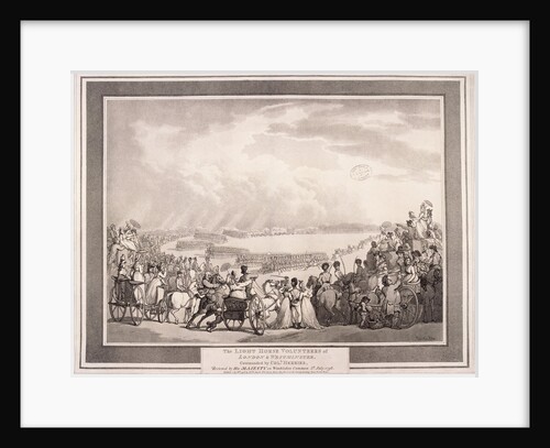 The Light Horse Volunteers of London & Westminster by Thomas Rowlandson