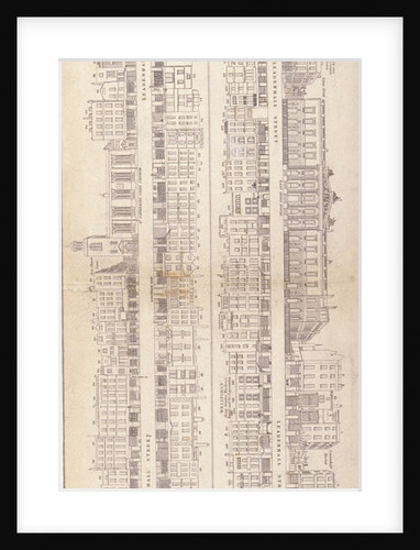 Four elevations of Leadenhall Street, London by Anonymous