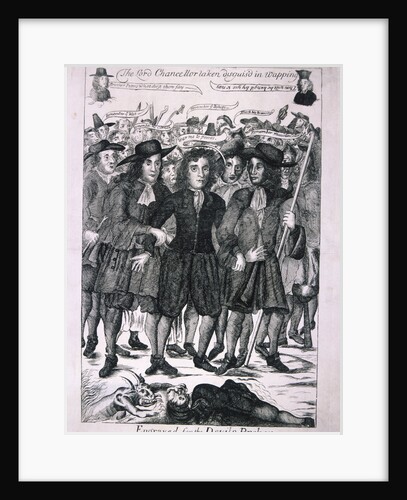 The Lord Chancellor (Judge Jeffreys) taken disguis'd in Wapping by Anonymous