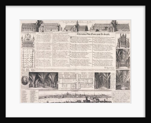 Plans of St Paul's Cathedral, London by Daniel King