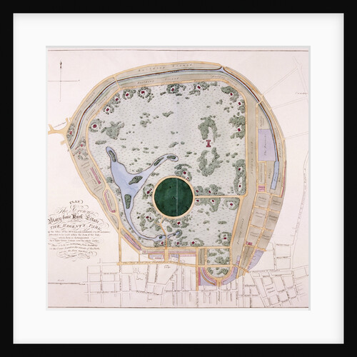 Plan of Regent's Park, London by Anonymous