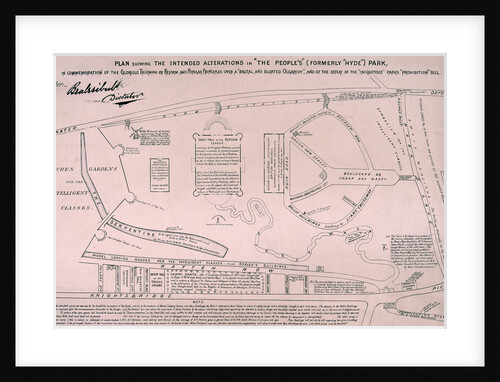 Plan of Hyde Park by Anonymous