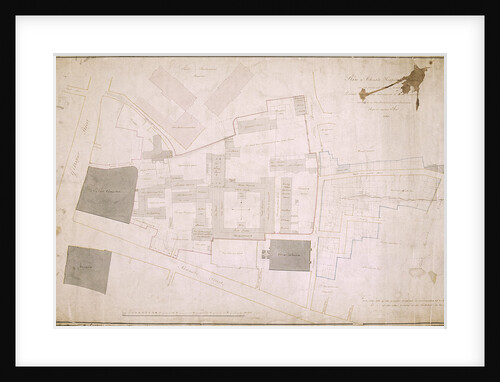 Plan of Christ's Hospital, Newgate Street, London and its adjoining estate by Anonymous