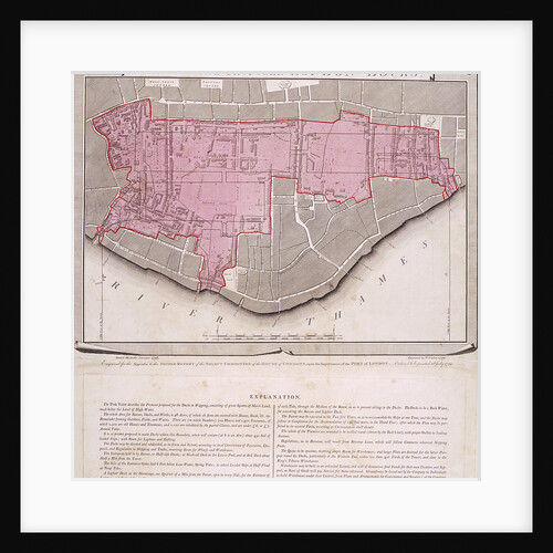Plan for the proposed London Docks, Stepney by Anonymous
