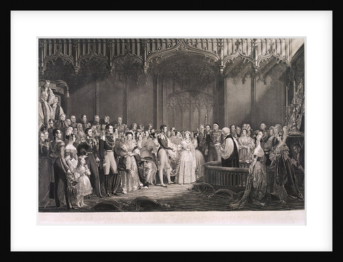 Queen Victoria and Prince Albert's marriage in St James's Palace, London by Anonymous