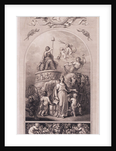 Britannia in her chariot by Peltro William Tomkins