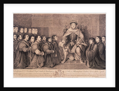 King Henry VIII surrounded by kneeling figures by Bernard Baron