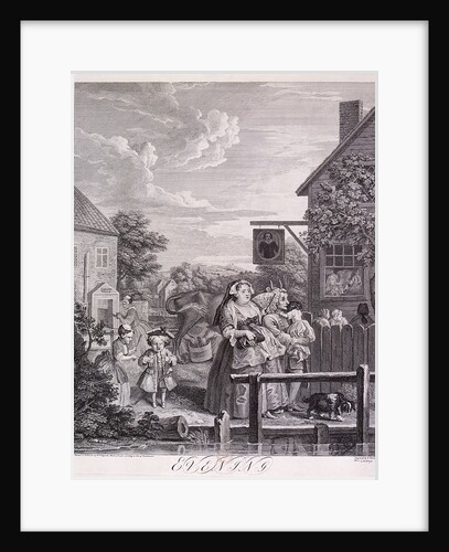 Evening, plate III from Times of Day by Bernard Baron