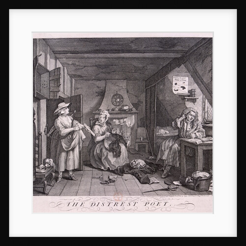 The Distressed Poet by William Hogarth