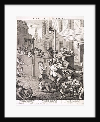 First Stage of Cruelty, plate I from The Four Stages of Cruelty by Anonymous