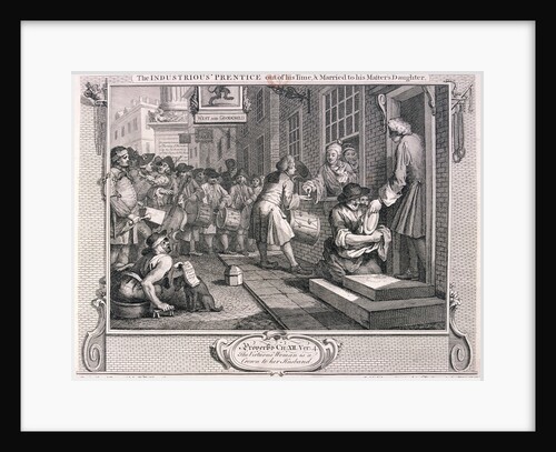 The industrious 'prentice...married...', plate VI of Industry and Idleness by William Hogarth