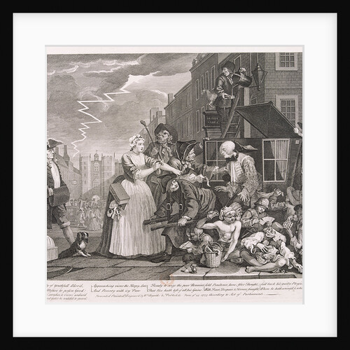 A Rake's Progress; plate IV of VIII by William Hogarth