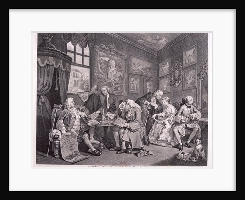 Marriage a la mode; plate I by Gérard Jean-Baptiste Scotin