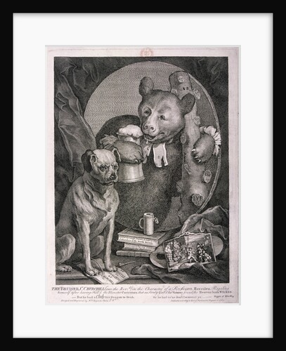 The Bruiser, C. Churchill ... in the character of a Russian Hercules ... by William Hogarth