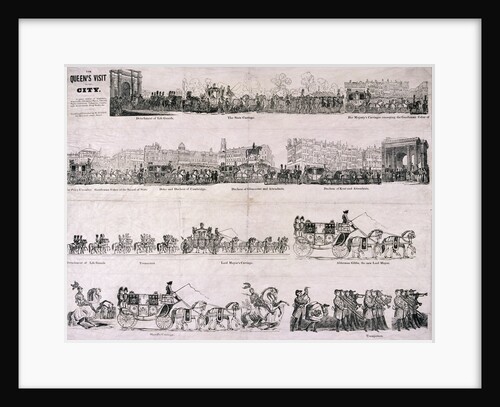 Queen Victoria's procession through the City of London by Anonymous