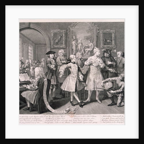 A Rake's Progress; plate II of VIII by William Hogarth