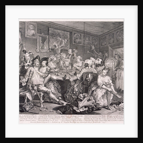 A Rake's Progress, plate III of VIII by William Hogarth