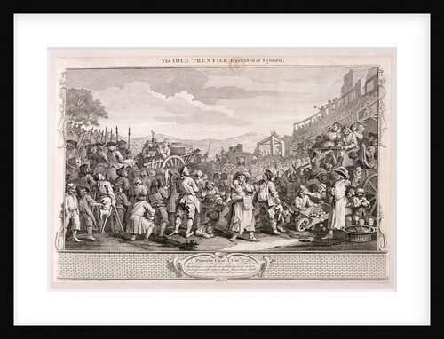The idle 'prentice executed at Tyburn', plate XI of Industry and Idleness by William Hogarth