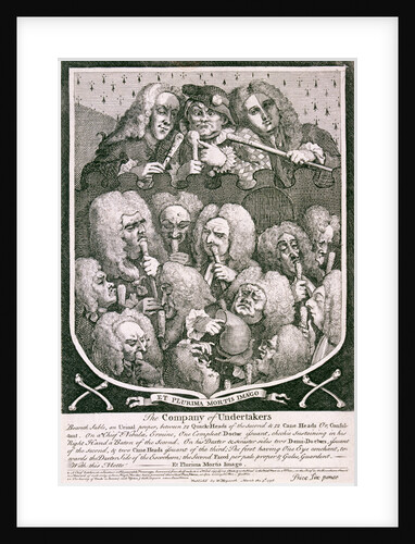 The Company of Undertakers by William Hogarth