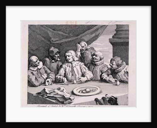 Columbus breaking the egg by William Hogarth