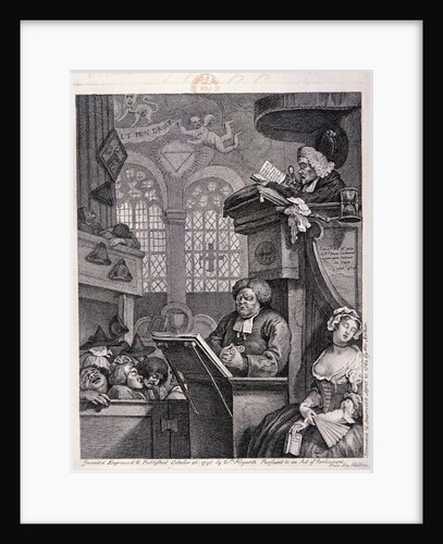 The sleeping congregation by William Hogarth