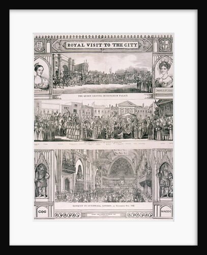 Queen Victoria's visit to the City of London by Nathaniel Whittock