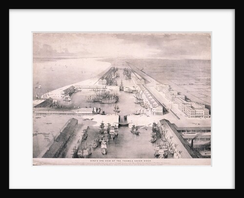 Thames Haven Dock, London by Thomas Allom