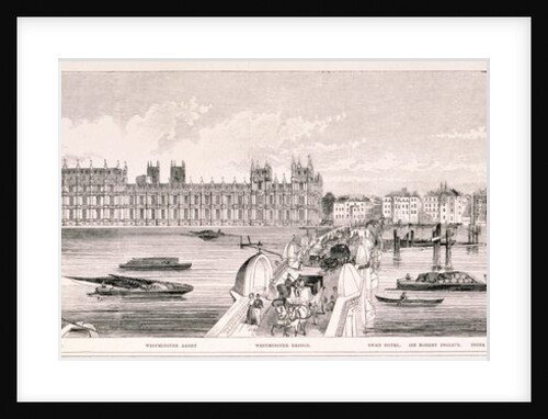 London from the River Thames by Frank Vizetelly
