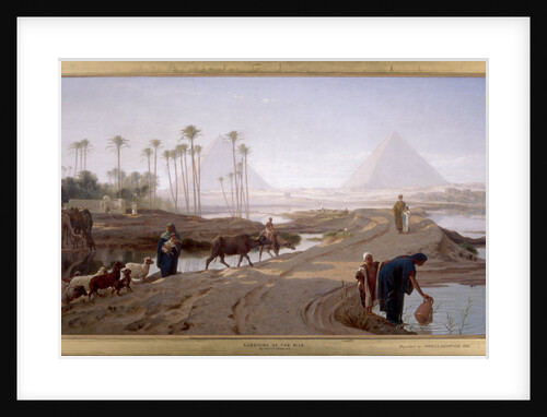The subsiding of the Nile by Frederick Goodall