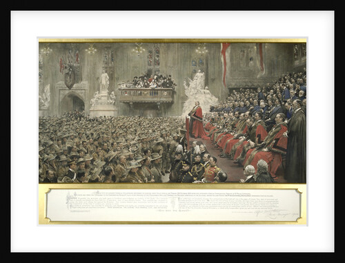 The City Imperial Volunteers in Guildhall, London by John Henry Frederick Bacon