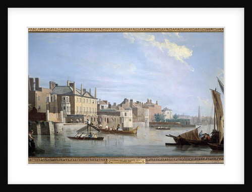 The Thames with Montagu House, from near Westminster Bridge, London by Samuel Scott