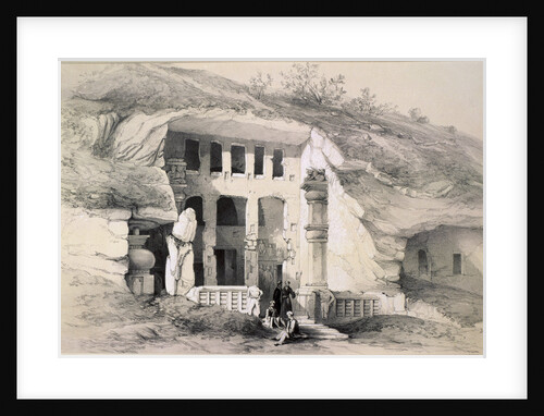 Kannari, Exterior of Great Chaitya Cave by Thomas Colman Dibdin