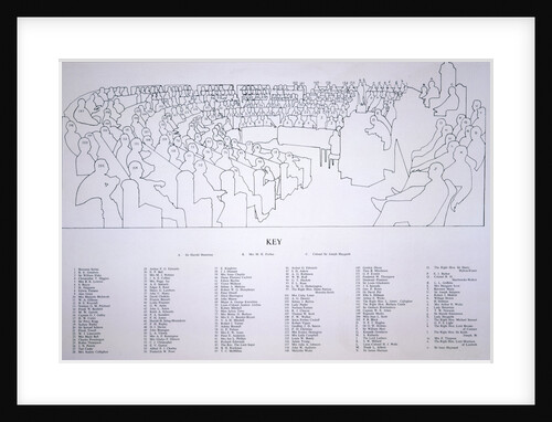 The first meeting of the Greater London Council in the County Hall, London by Alfred Reginald Thomson
