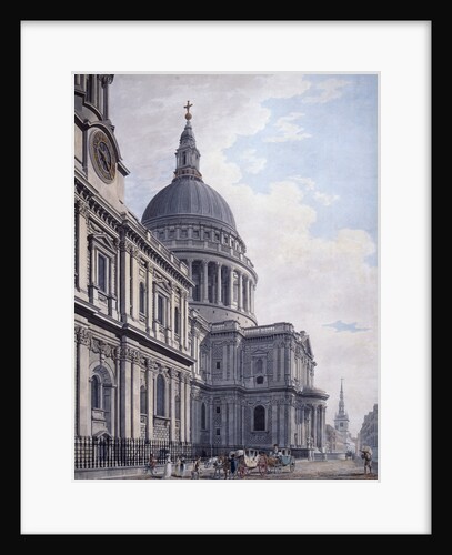 South side of St Paul's Cathedral, London by James Malton