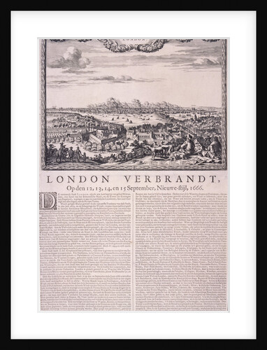 The Great Fire of London by Pieter Hendrickcz Schut