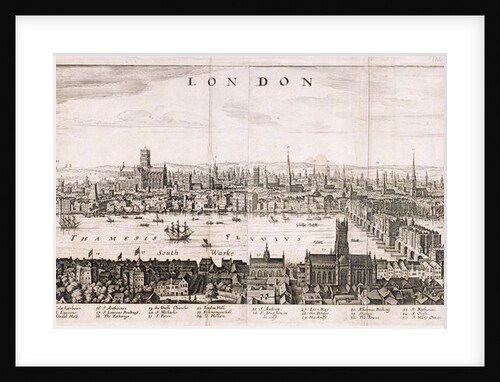 View of London from the south by Anonymous