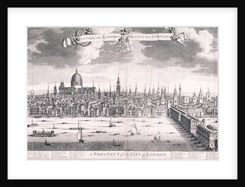 Panoramic view of London by Benjamin Smith