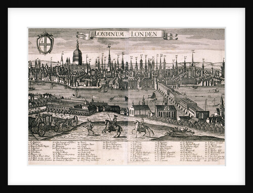 Panoramic view of London by Marc Abraham Ruprecht