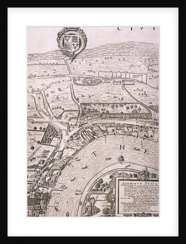 Map of London by George Vertue