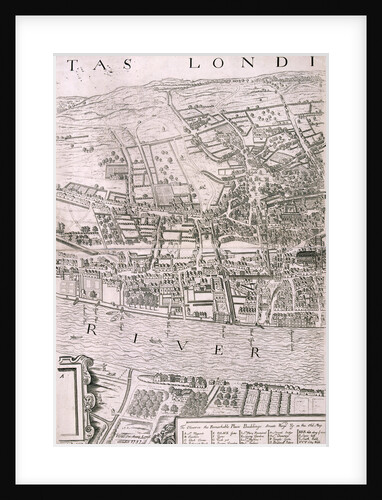 Map of London by George Vertue