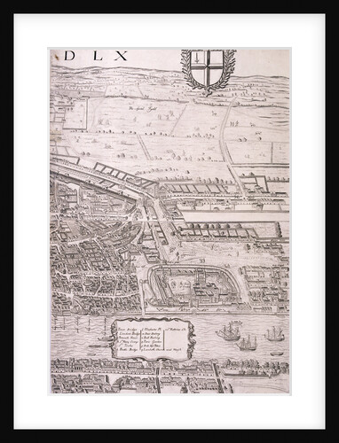 Map of London by George Vertue