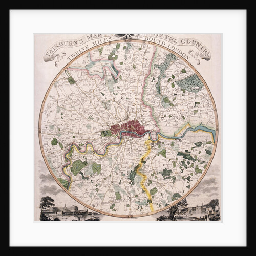 Map of London by E Bourne