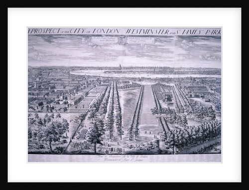 Panoramic view of London by Johannes Kip