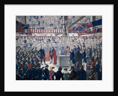 Laying of the foundation stone of new London Bridge on 15 June 1825. by Anonymous