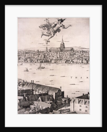 Panoramic view of London by Wenceslaus Hollar