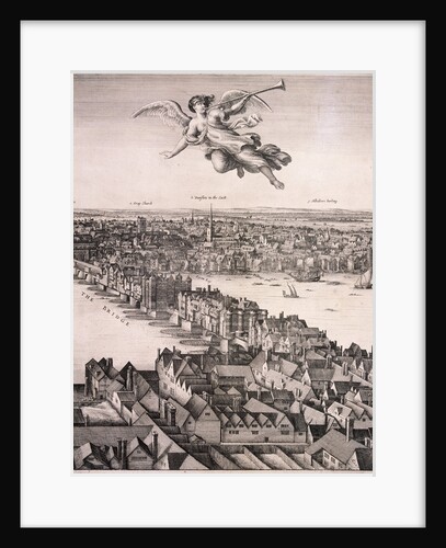 Panoramic view of London by Wenceslaus Hollar
