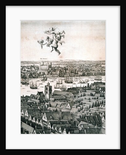 Panoramic view of London by Wenceslaus Hollar