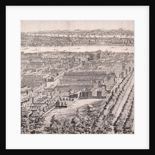 Panoramic view of London by Johannes Kip