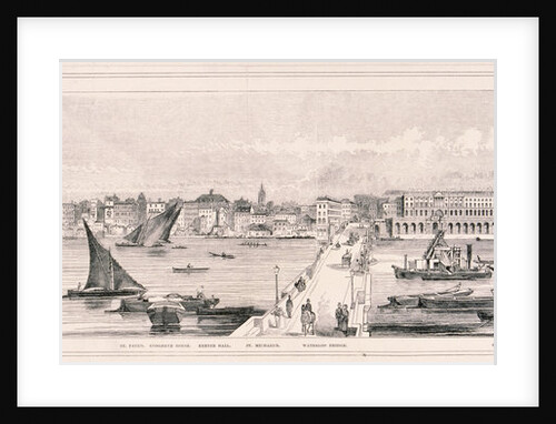 Panoramic view of London by Henry Vizetelly